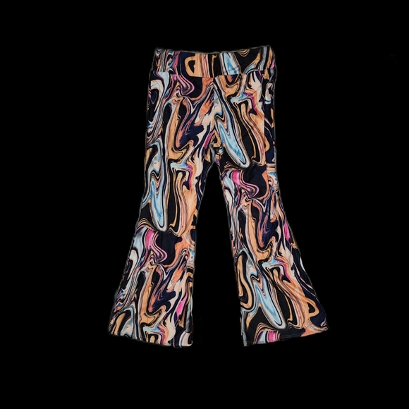 ❌️SOLD❌️ NoBo Swirl Flared Pants - Picture 2 of 3